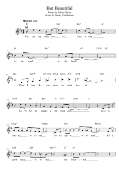 But Beautiful von Johnny Burke (Download) 