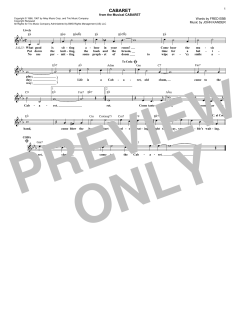 Cabaret von Fred Ebb (Download) 