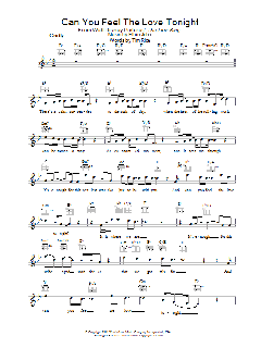 Can You Feel The Love Tonight von Elton John (Download) 