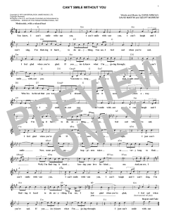 Can't Smile Without You von Barry Manilow (Download) 