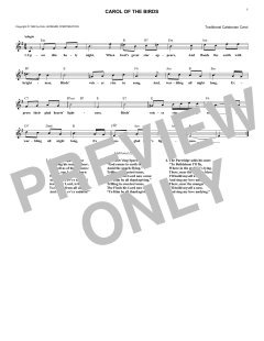 Carol Of The Birds (Download) 