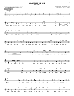 Children Of The Wind von Stephen Schwartz (Download) 