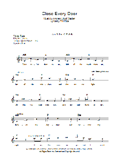 Close Every Door von Andrew Lloyd Webber (Download) 