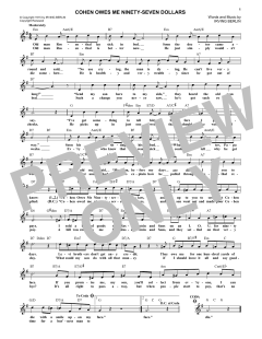 Cohen Owes Me Ninety-Seven Dollars von Belle Baker (Download) 