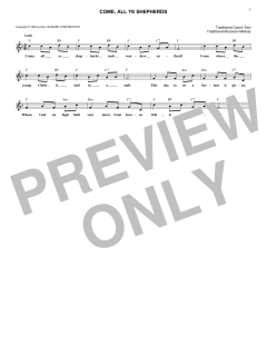 Come, All Ye Shepherds von Traditional Czech Text (Download) 