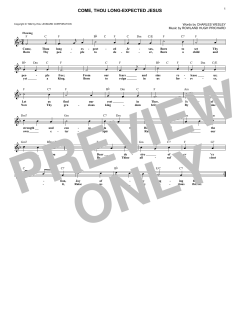 Come, Thou Long-Expected Jesus von Charles Wesley (Download) 