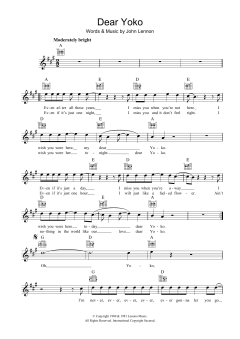 Dear Yoko von John Lennon (Download) 
