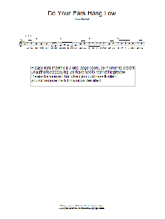 Do Your Ears Hang Low? von Traditional (Download) 