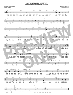 Doin' What Comes Natur'lly von Irving Berlin (Download) 