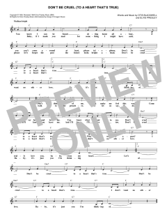 Don't Be Cruel von Elvis Presley (Download) 