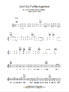 Don't Cry For Me Argentina von Andrew Lloyd Webber (Download) 