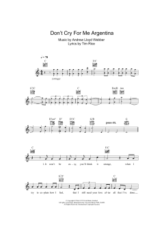 Don't Cry For Me Argentina von Madonna (Download) 