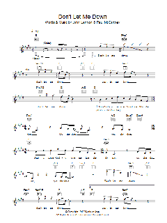 Don't Let Me Down von The Beatles (Download) 