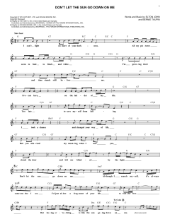 Don't Let The Sun Go Down On Me von Elton John (Download) 