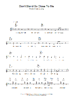 Don't Stand So Close To Me von Sting (Download) 