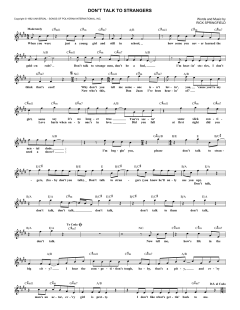 Don't Talk To Strangers von Rick Springfield (Download) 