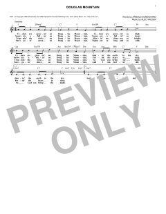 Douglas Mountain von Alec Wilder (Download) 