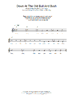 Down At The Old Bull And Bush von Harry Von Tilzer (Download) 