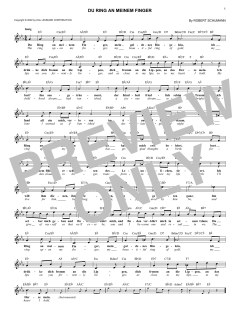 Du Ring an Meinem Finger von Robert Schumann (Download) 