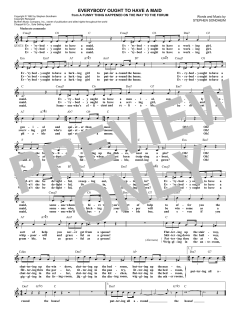 Everybody Ought To Have A Maid von Stephen Sondheim (Download) 