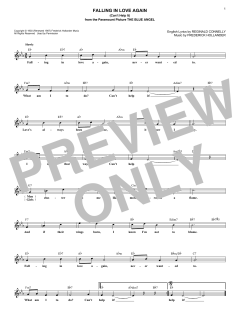 Falling In Love Again von Marlene Dietrich (Download) 