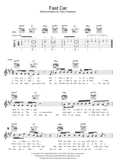 Fast Car von Tracy Chapman (Download) 