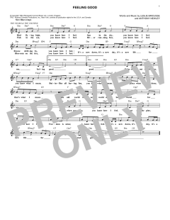 Feeling Good von Anthony Newley (Download) 