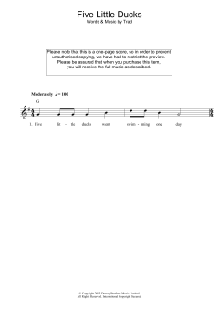 Five Little Ducks (Download) 