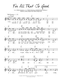 For All That Is Good von Debbie Friedman (Download) 