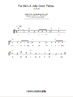 For He's A Jolly Good Fellow von Traditional (Download) 