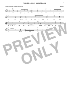 For He's A Jolly Good Fellow (Download) 