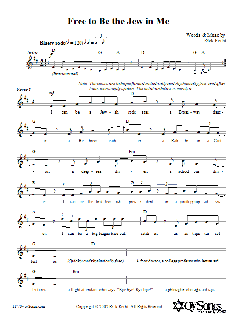 Free To Be The Jew In Me von Rick Recht (Download) 