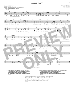 Garden Party von Ricky Nelson (Download) 