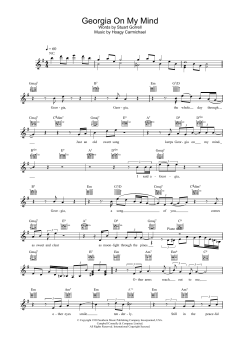 Georgia On My Mind von Ray Charles (Download) 