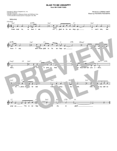 Glad To Be Unhappy von Lena Horne (Download) 