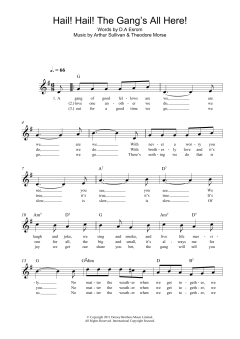 Hail! Hail! The Gang's All Here! von Arthur Seymour Sullivan (Download) 