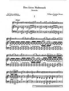 Eine kleine Nachtmusik KV 525 von Wolfgang Amadeus Mozart 