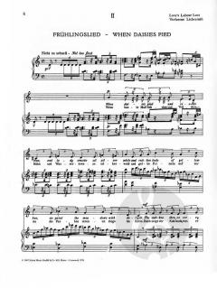 Shakespeare-Songs von Wolfgang Fortner 