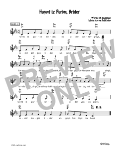 Haynt Iz Purim, Brider (Download) 