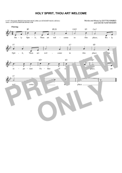 Holy Spirit, Thou Art Welcome von David Huntsinger (Download) 