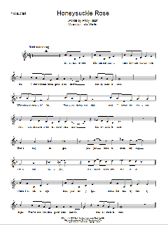 Honeysuckle Rose von Andy Razaf (Download) 