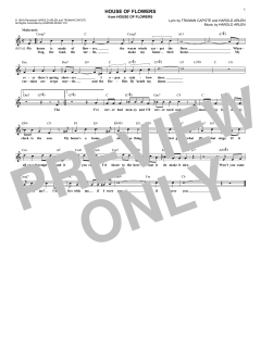 House Of Flowers von Harold Arlen (Download) 