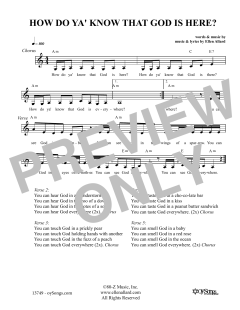 How Do You Know That God Is Here (Download) 