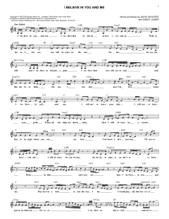 I Believe In You And Me von Whitney Houston (Download) 