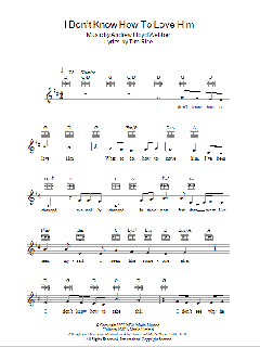 I Don't Know How To Love Him von Andrew Lloyd Webber (Download) 