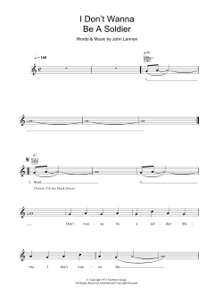 I Don't Wanna Be A Soldier von John Lennon (Download) 