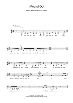 I Found Out von John Lennon (Download) 