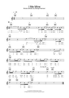 I Me Mine von The Beatles (Download) 