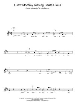I Saw Mommy Kissing Santa Claus von Tommie Connor (Download) 