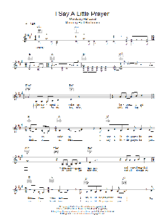 I Say A Little Prayer von Hal David (Download) 